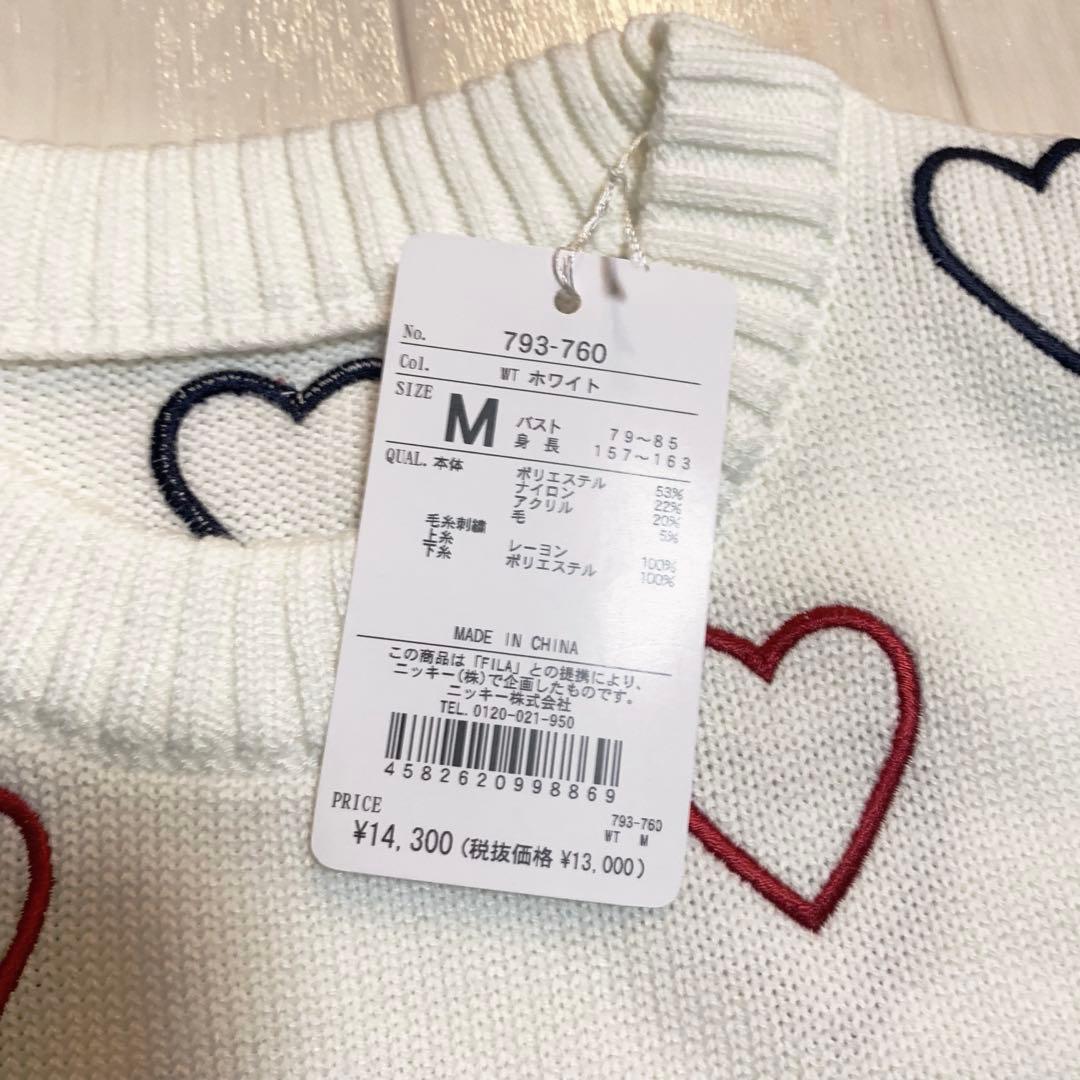 新品■14,300円【フィラゴルフ】レディース　長袖セーター　 M/9号　ゴルフ