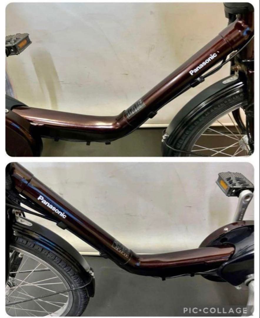 1年保証 新型　パナソニック　ギュットミニ　20インチ　茶色　電動アシスト自転車