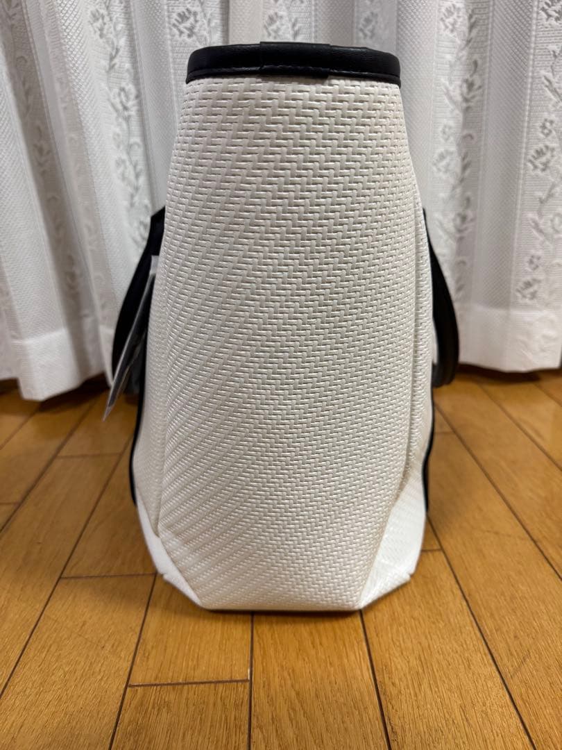ホワイト ブラック トートバッグ ゴルフ用