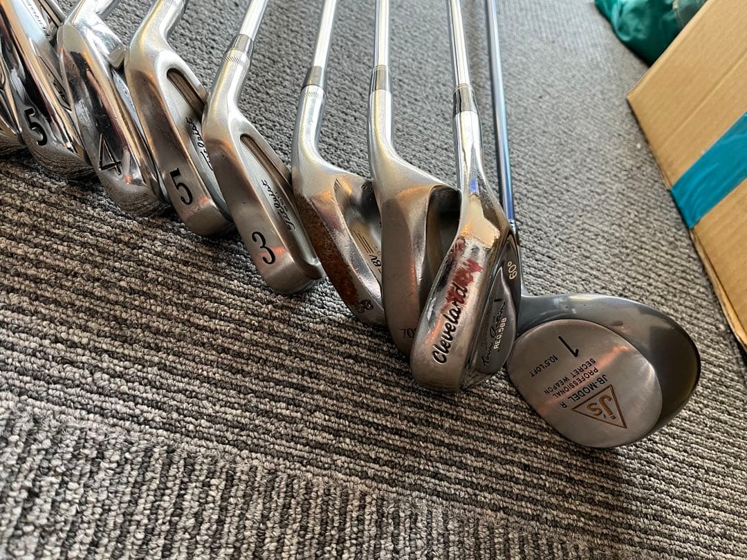 【おまとめ】TaylorMade ゴルフバッグ ネイビーゴルフクラブセット