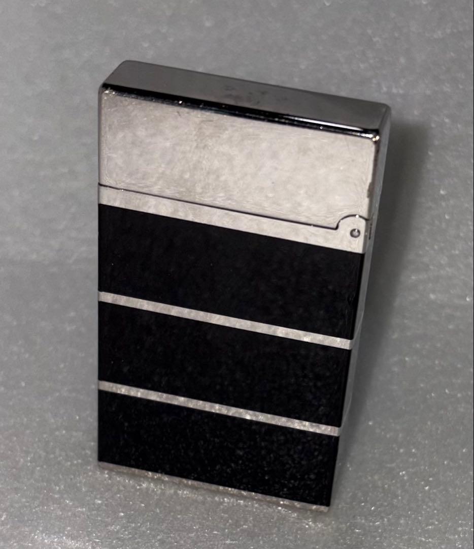 S　デュポン S.T.Dupont ライン2 ブラックラッカー×シルバー