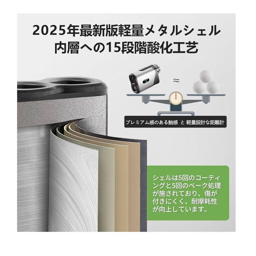 【やっさん】ゴルフ 距離計ミニサイズ 距離測定器 1000m/1094YD