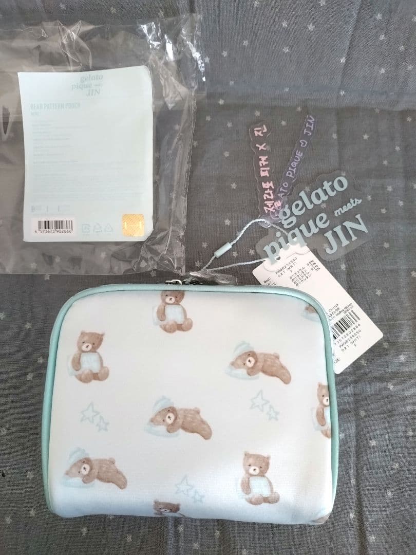 新品 未使用 gelato pique JIN BEAR POUCH MINT