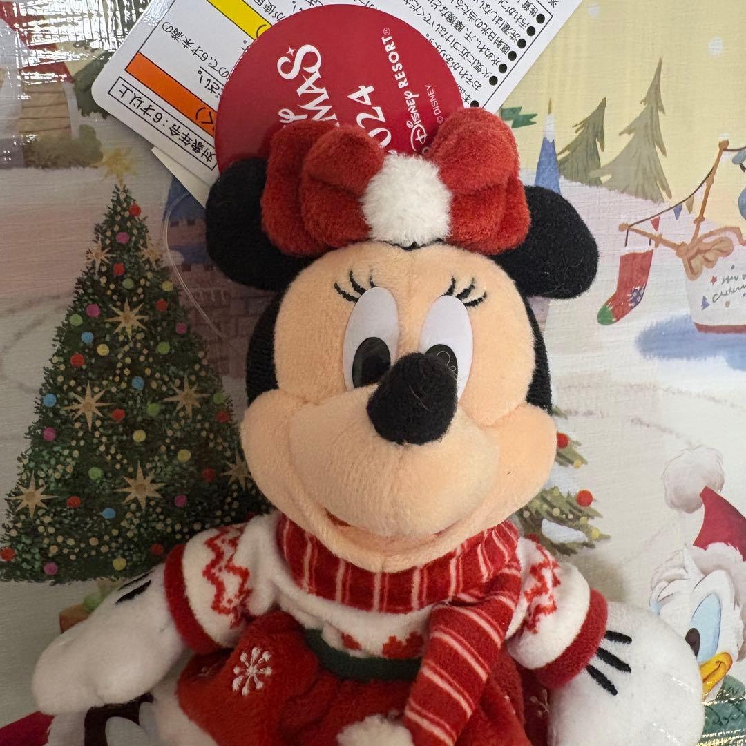 【完売品】ミッキー＆ミニー♡ぬいぐるみバッジ♡クリスマス♡2024