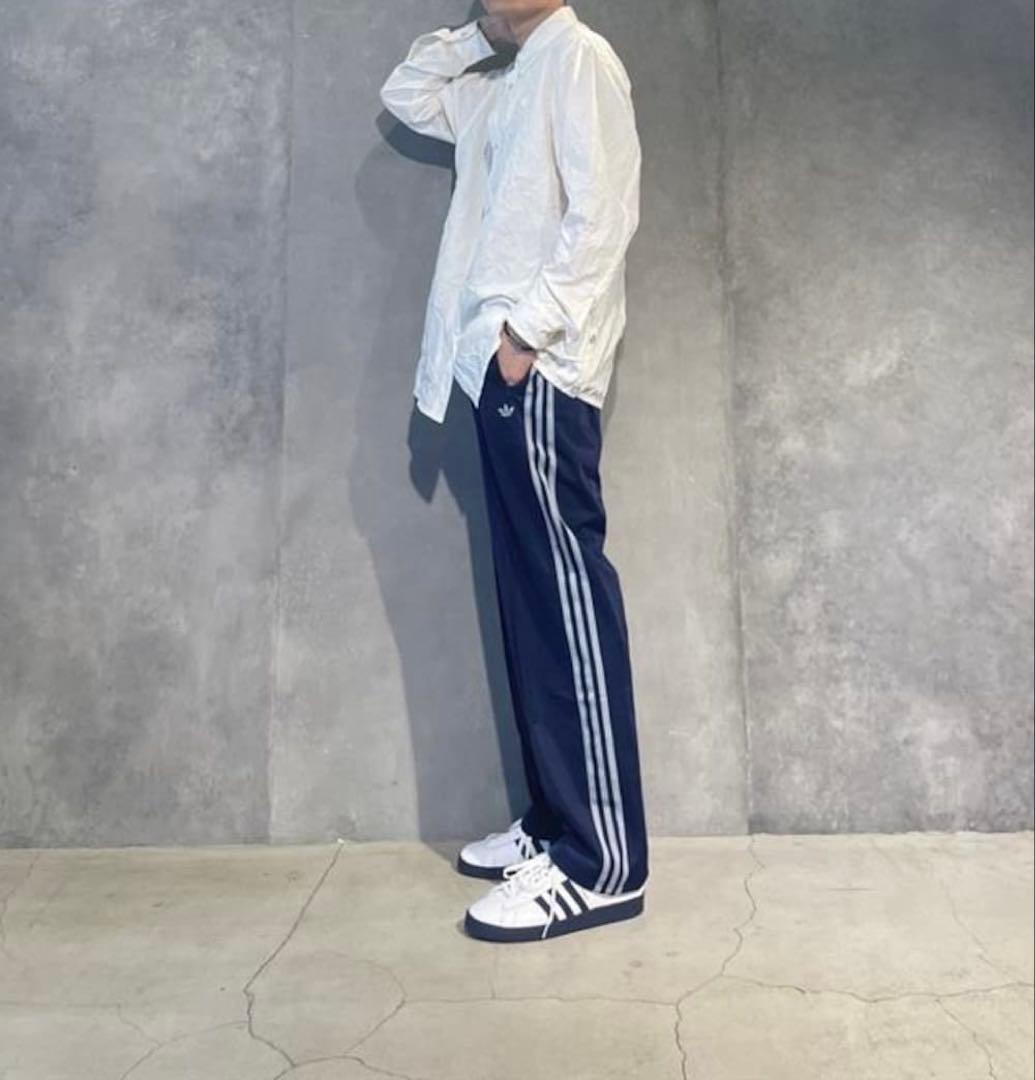 【ヴィンテージ】adidasトラックパンツ ネイビー M 春