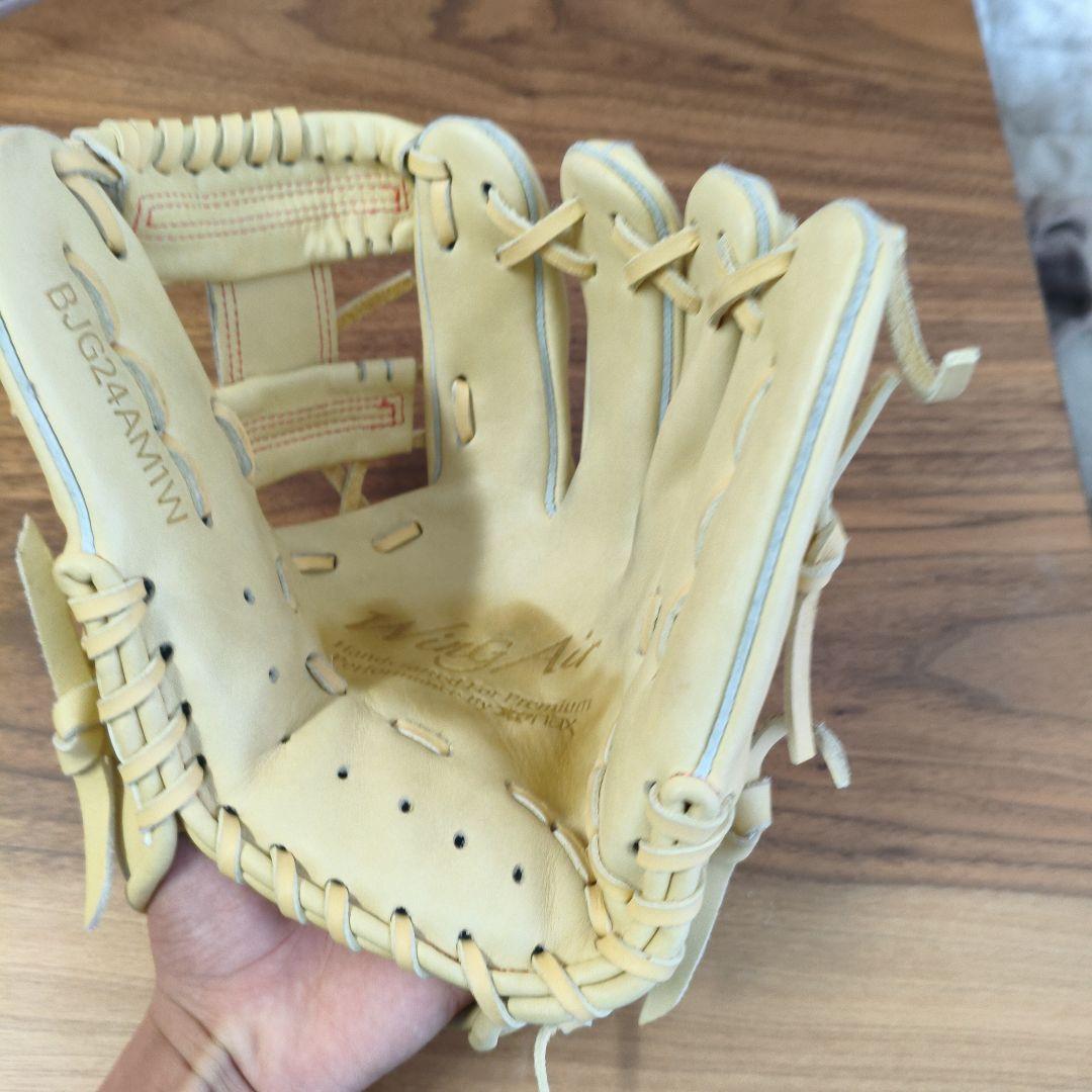 ザナックス軟式野球用グローブ ベージュ片付け済み即戦力定価15000円