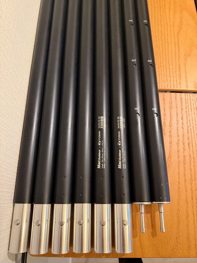 Mac outdoor / マック　タープポール　280cm ケース付き
