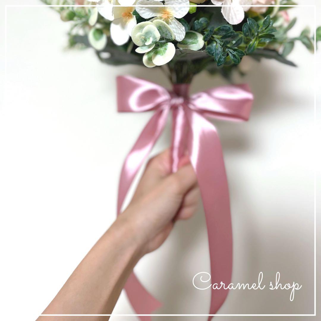 ブーケ 造花 結婚式 FTW ブートニア ピンク ウエディング