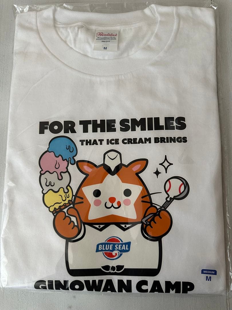 横浜DeNAベイスターズ　「BLUE SEAL」コラボ　スターマンTシャツ
