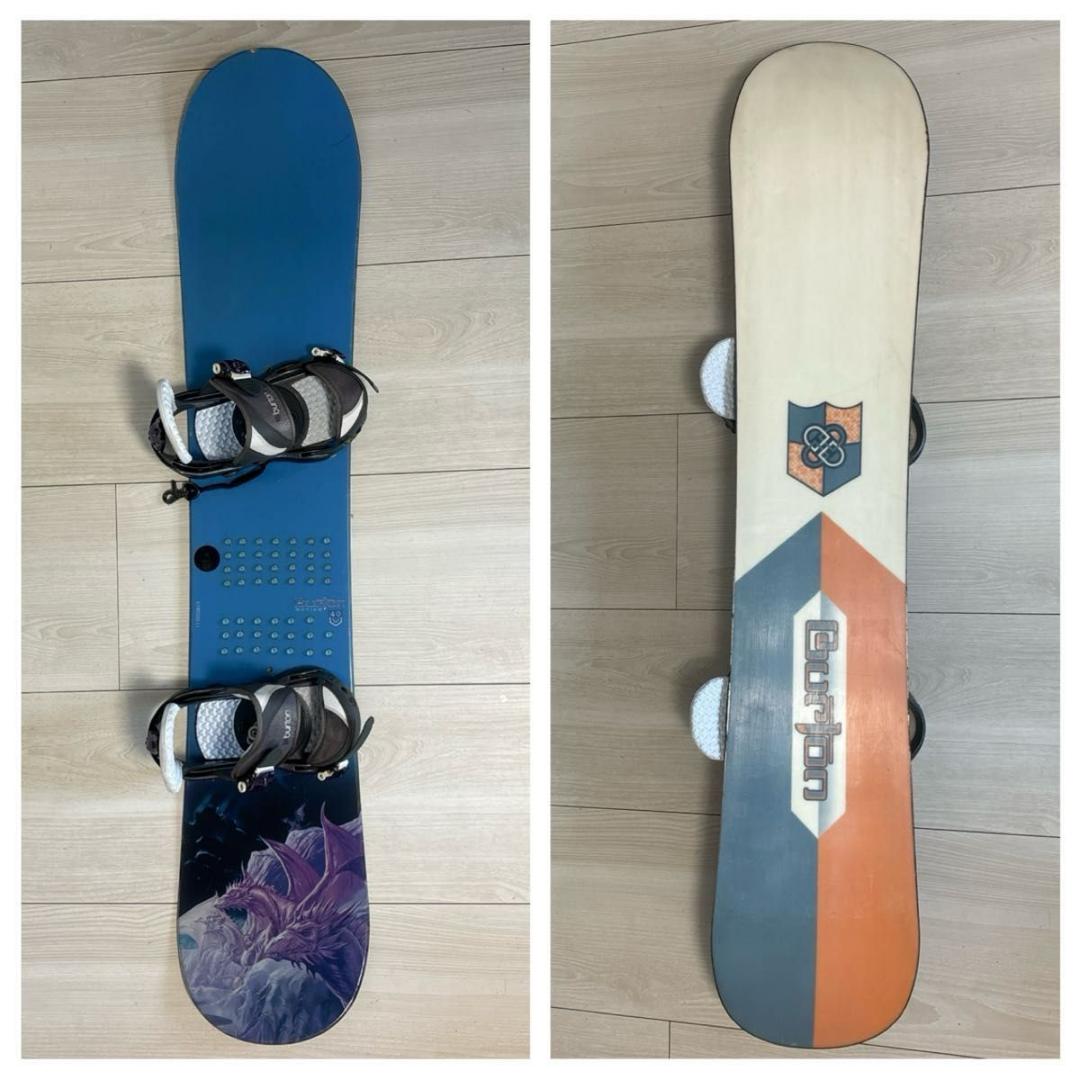 【良品】BURTON レディース スノーボード 3点セット 140㎝ 23.0㎝