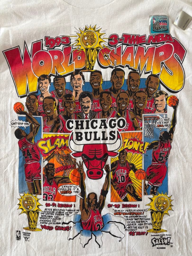 DEAD！ブルズ 90's スリーピート tシャツ vintage jordan