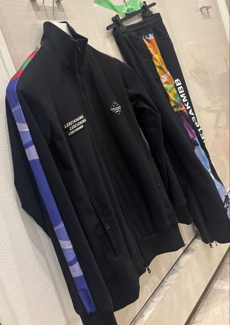 AKM luxe163 セットアップ　 キャンディカモ レインボーカモ ジャージ