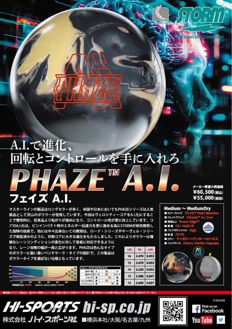 ストーム　フェイズAI 15ポンド
