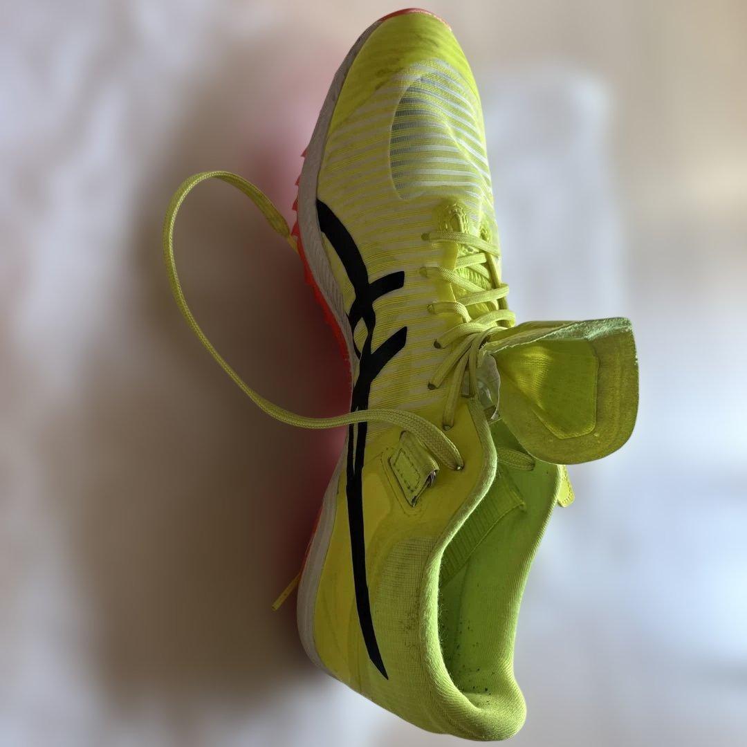 asics スパイクシューズ イエロー 27センチ