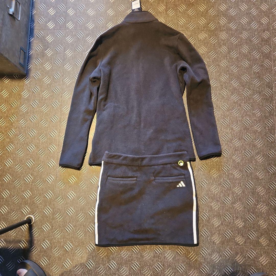 adidas ブラックフリース　 Mサイズ レディース　ゴルフウエア