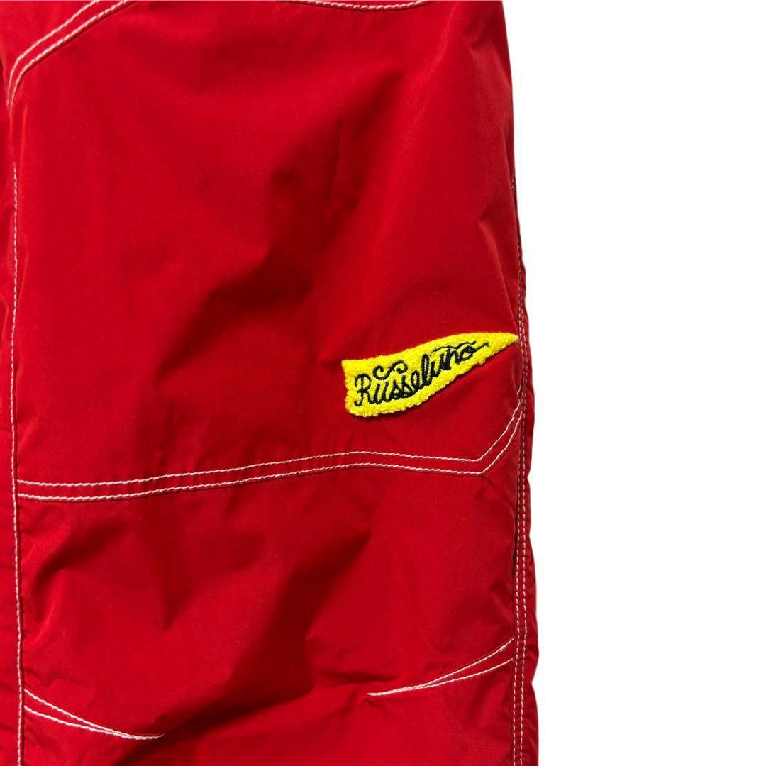 新品 ラッセルノ ゴルフ ウィンド ストップ ロング パンツ レッド L 5
