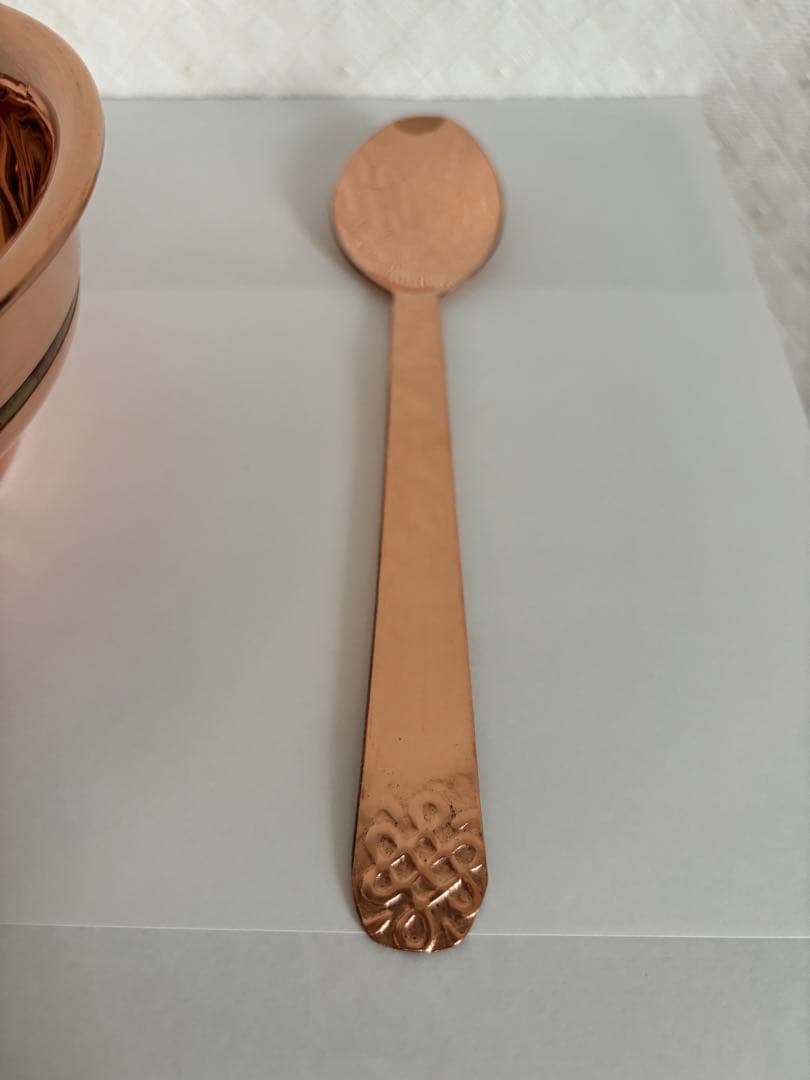 モンゴル銅お椀とスプーン　2点　　新品
