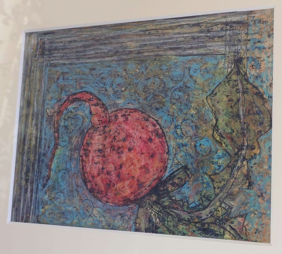 ★★定価3万円 蝋画/ロウ画 うえしんちえ子作 全額寄付