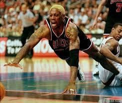★未使用品 NBA デニス・ロッドマン ブルズ ユニフォーム ストライプ　L