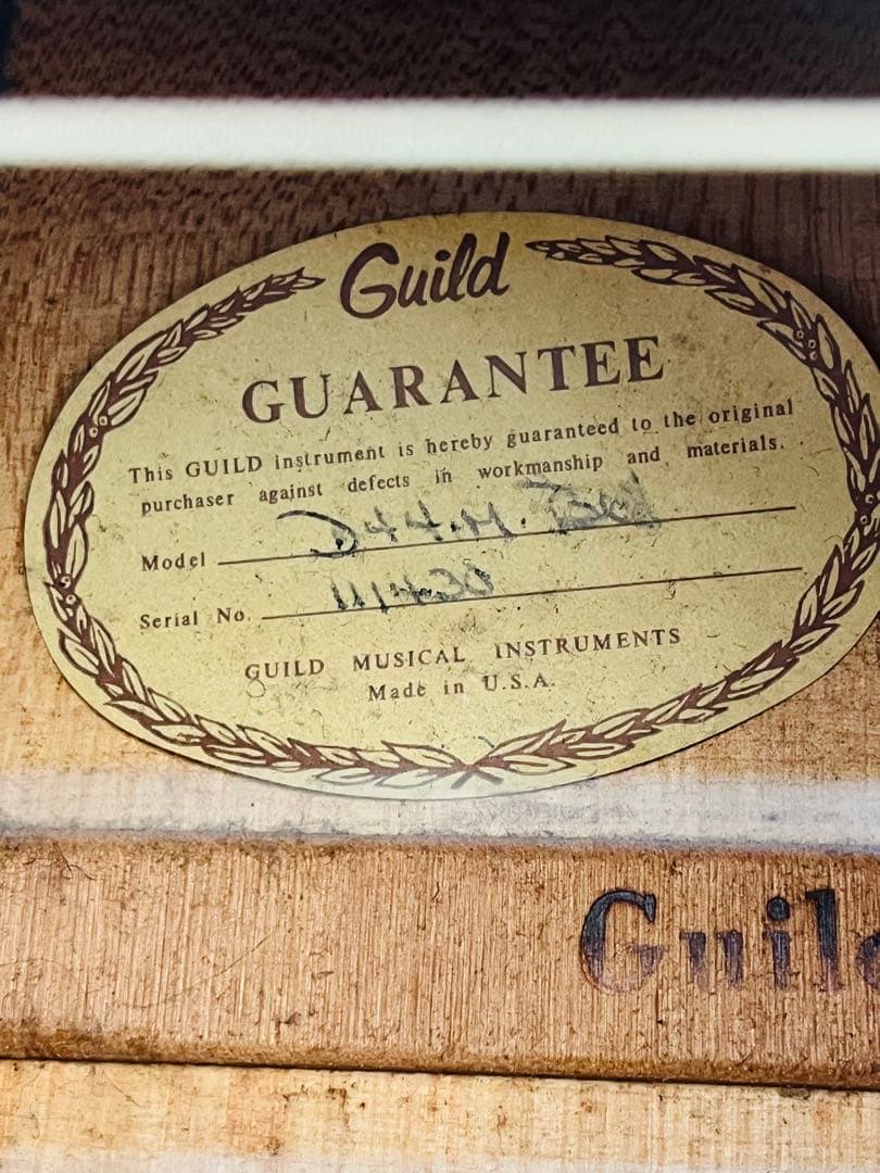 【1974年製・極上】Guild D-44-M BL 希少メイプル