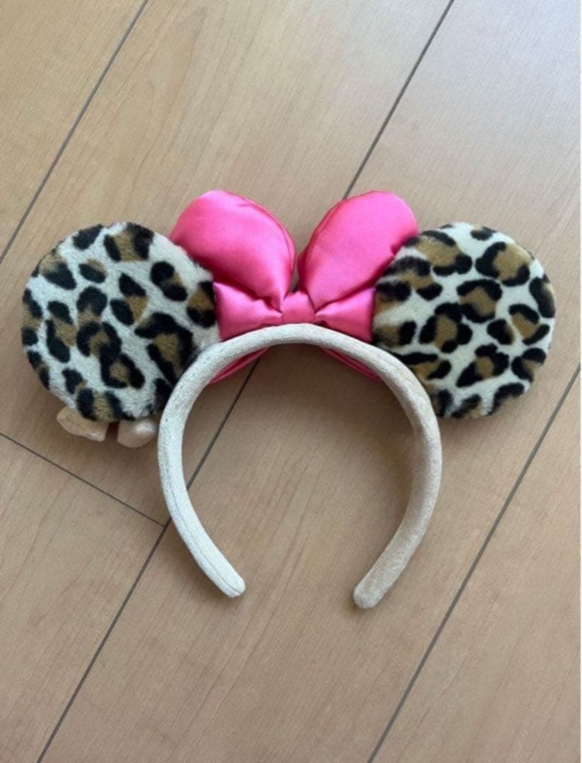 ♡ミニーちゃん ヒョウ柄カチューシャ♡