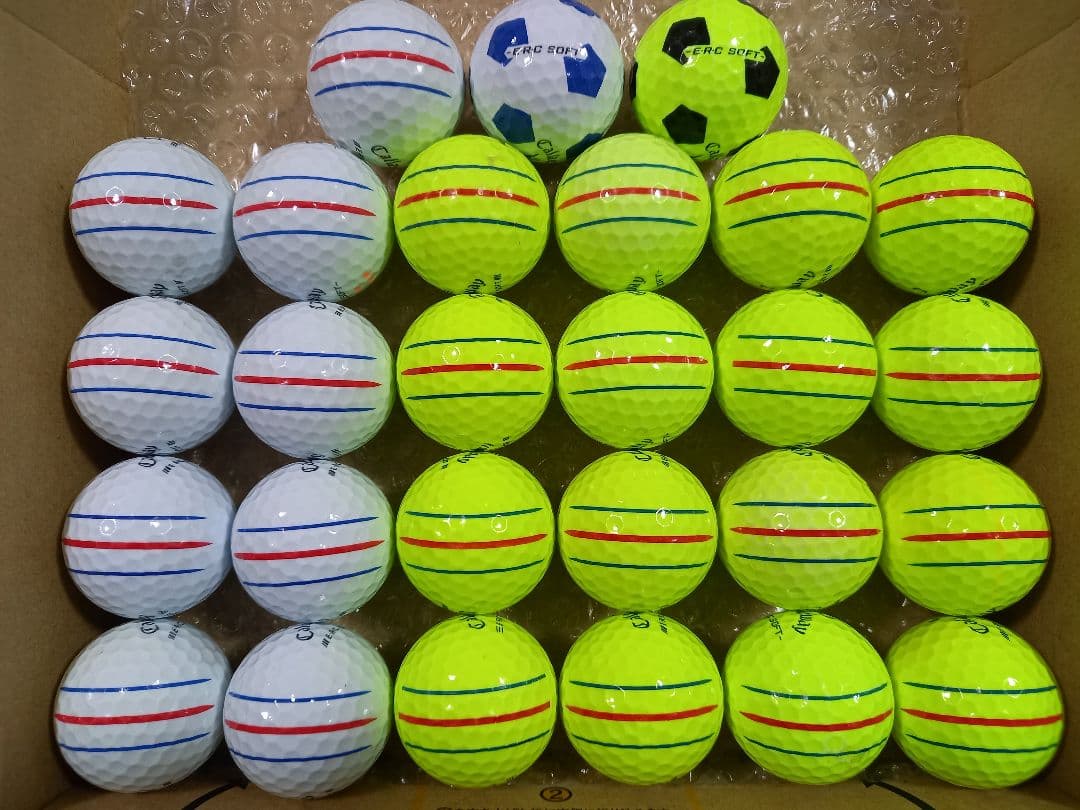 美品キャロウェイ ERC SOFT トリプルトラック ロストボール 27球