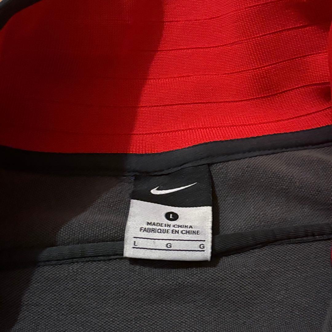NIKE マンチェスターユナイテッド トラックジャケット L グレー×レッド