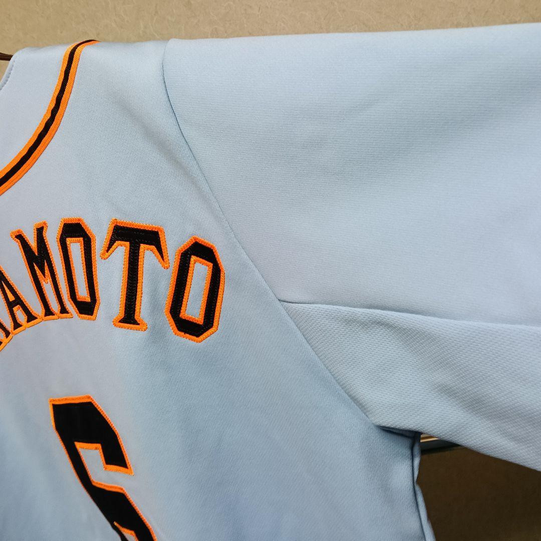 【極美品】アディダス製 読売ジャイアンツ 坂本勇人 ビジター刺繍水色ユニフォーム