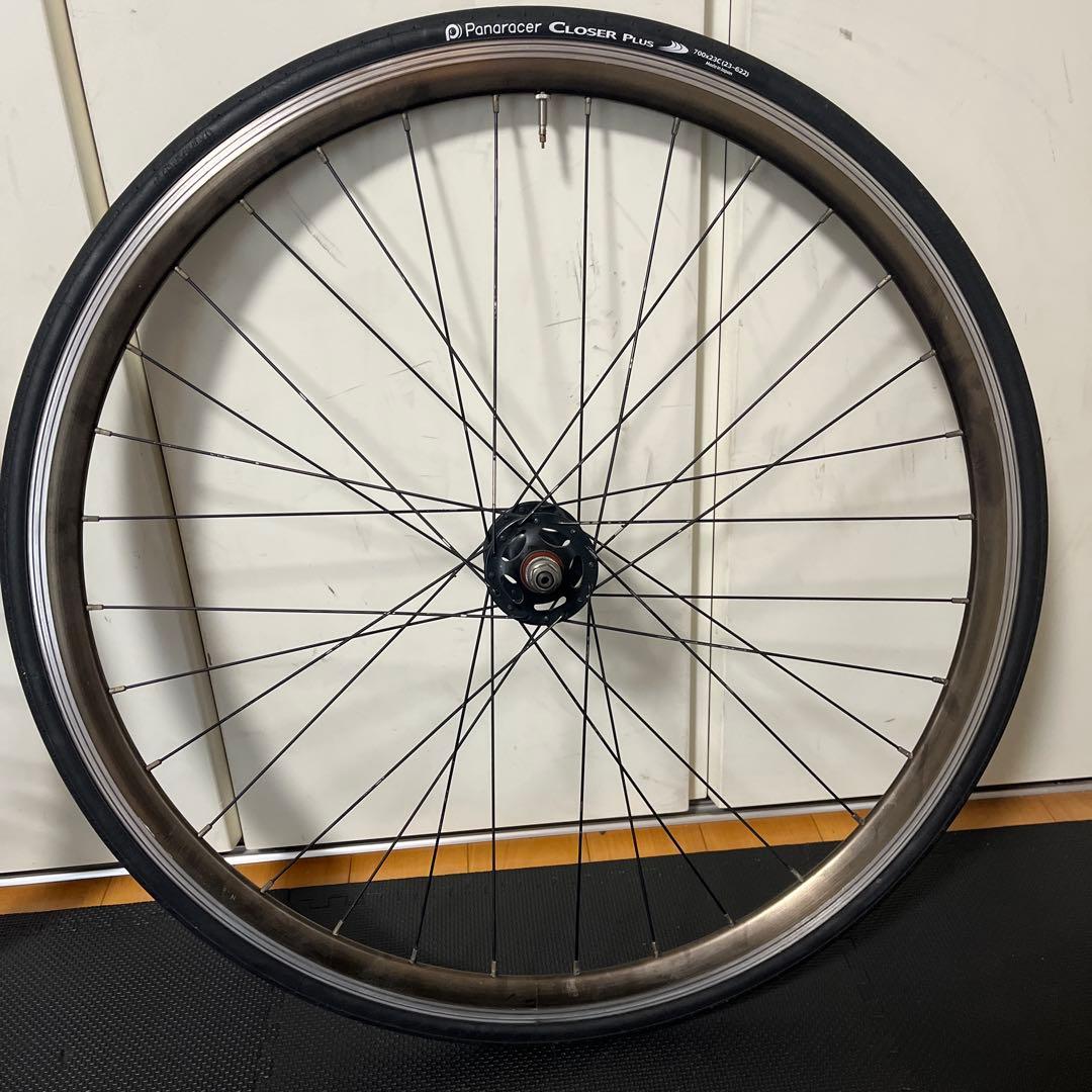 フジフェザー　純正前後ホイール　パナレーサータイヤ装着　23C