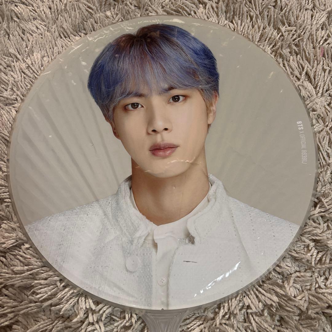 bts jin ジン うちわ フラッグ セット 公式
