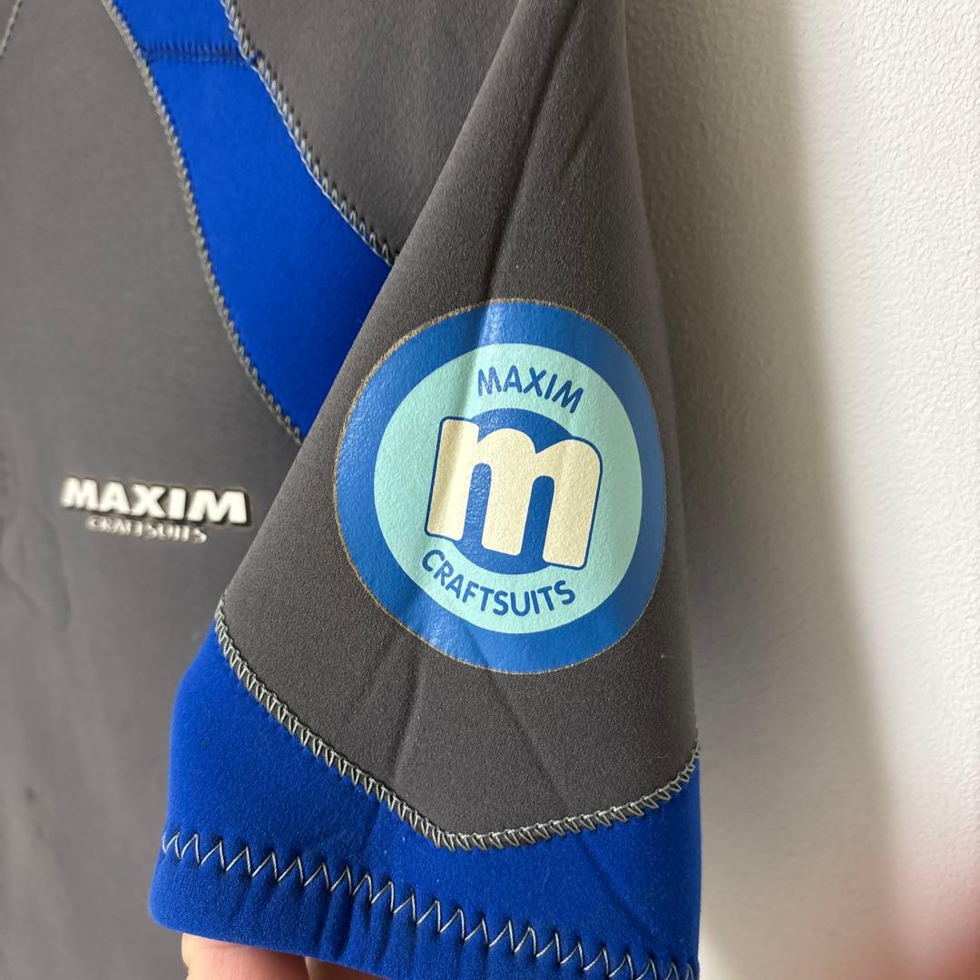 MAXIM サーフィン メンズ3ミリシーガルスーツ グレー/ブルー ML相当