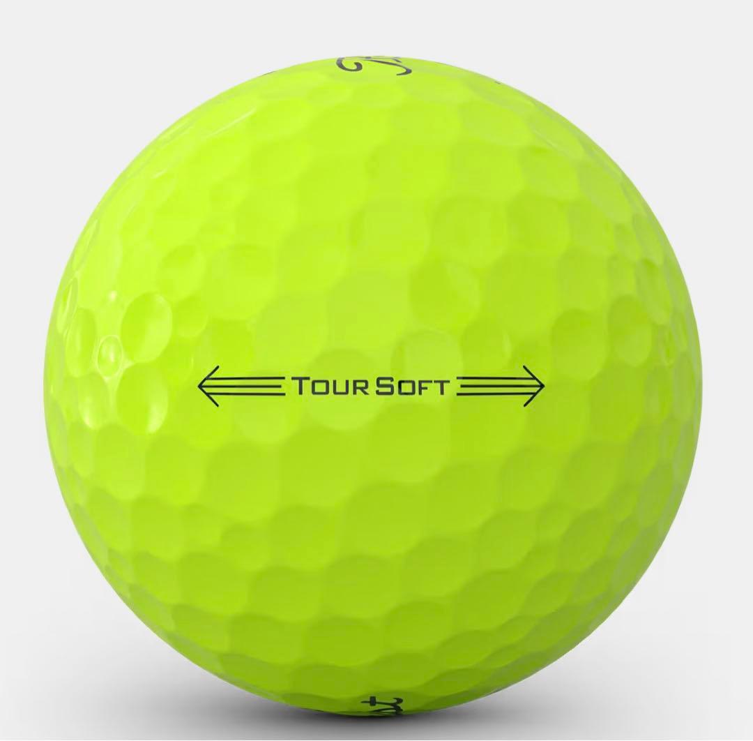 新品2026年NEWタイトリストTourSoftイエロー　2ダース（24球）