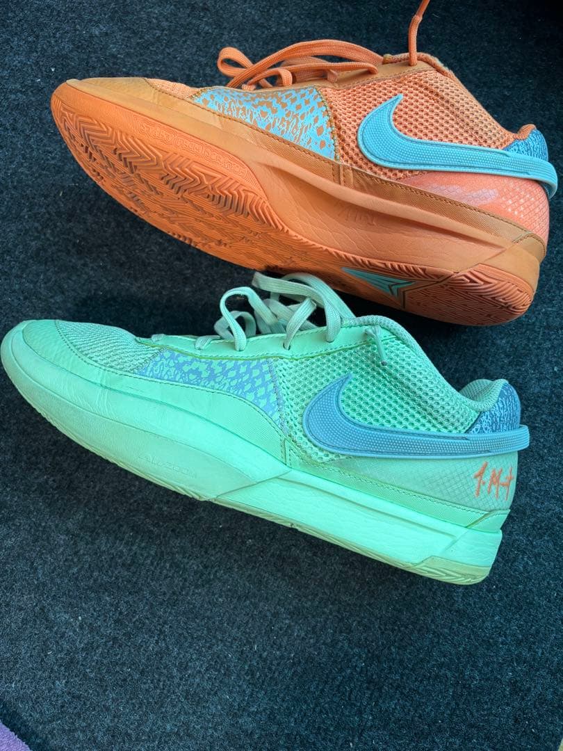 シューズ(男性用) Nike Ja 1 \"Bright Mandarin/Vapor Green