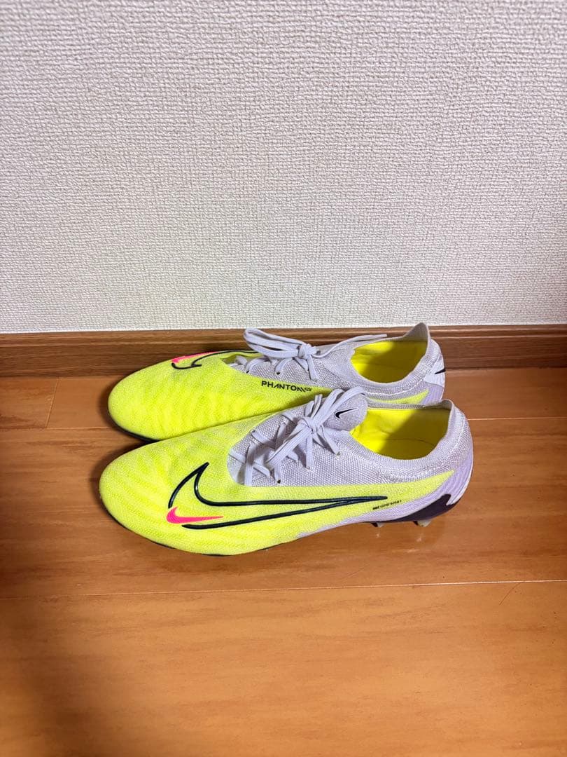 Nike Phantom サッカーシューズ・スパイク イエロー/ホワイト　○美品