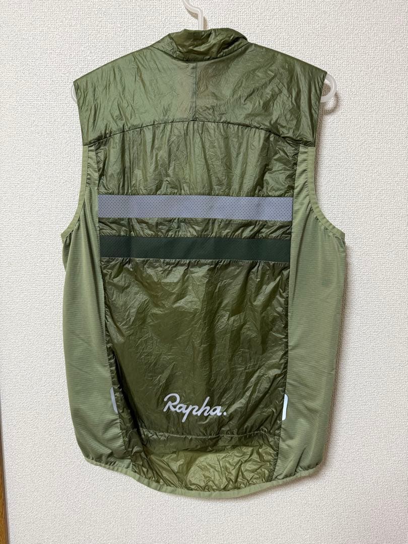 Rapha メンズ ブルベ インサレーティッド ジレ ベスト オリーブ　Lサイズ