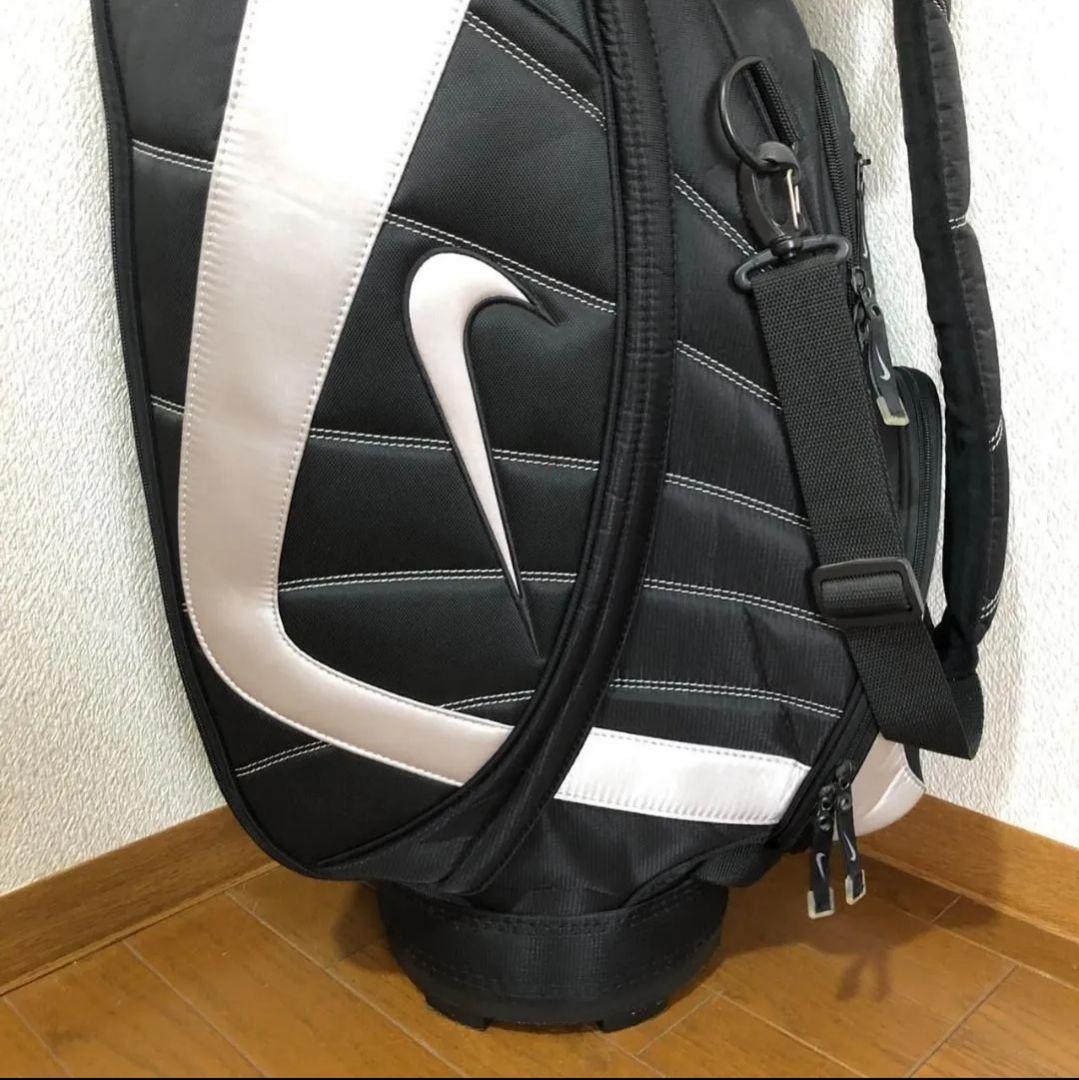 Nike キャディバッグ 黒/白 ストライプデザイン