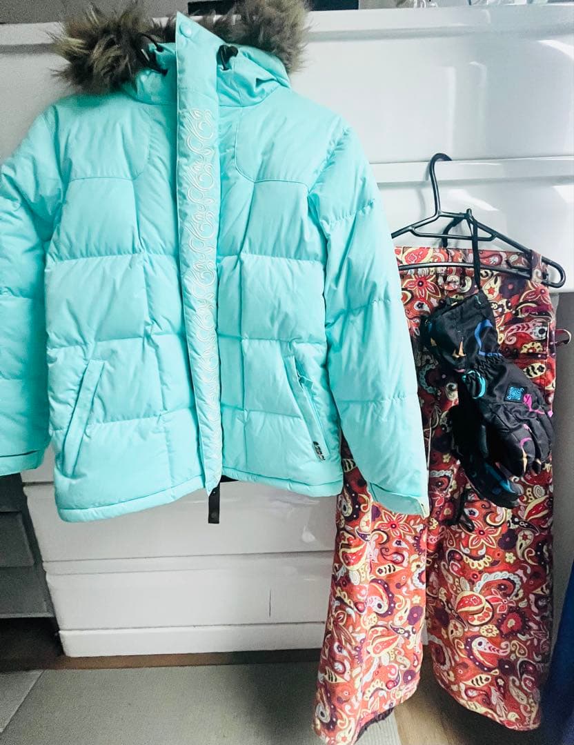 BURTON スノーボードウェア 上下ミトンセット kids L 140〜150