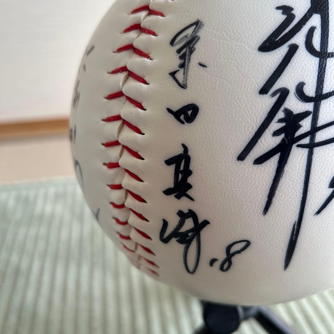 巨人軍２００２年優勝記念ジャンボ直筆非売品１２名直筆貴重サインボール直径約２０