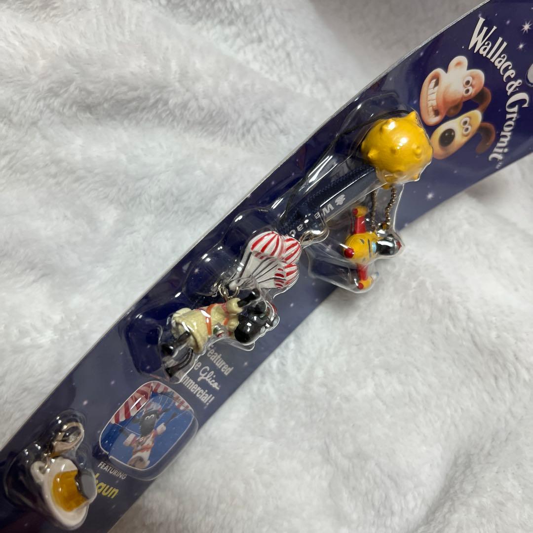 ウォレスとグルミット　ひつじのショーン　ストラップ　グリコ　キーホルダー　イワヤ