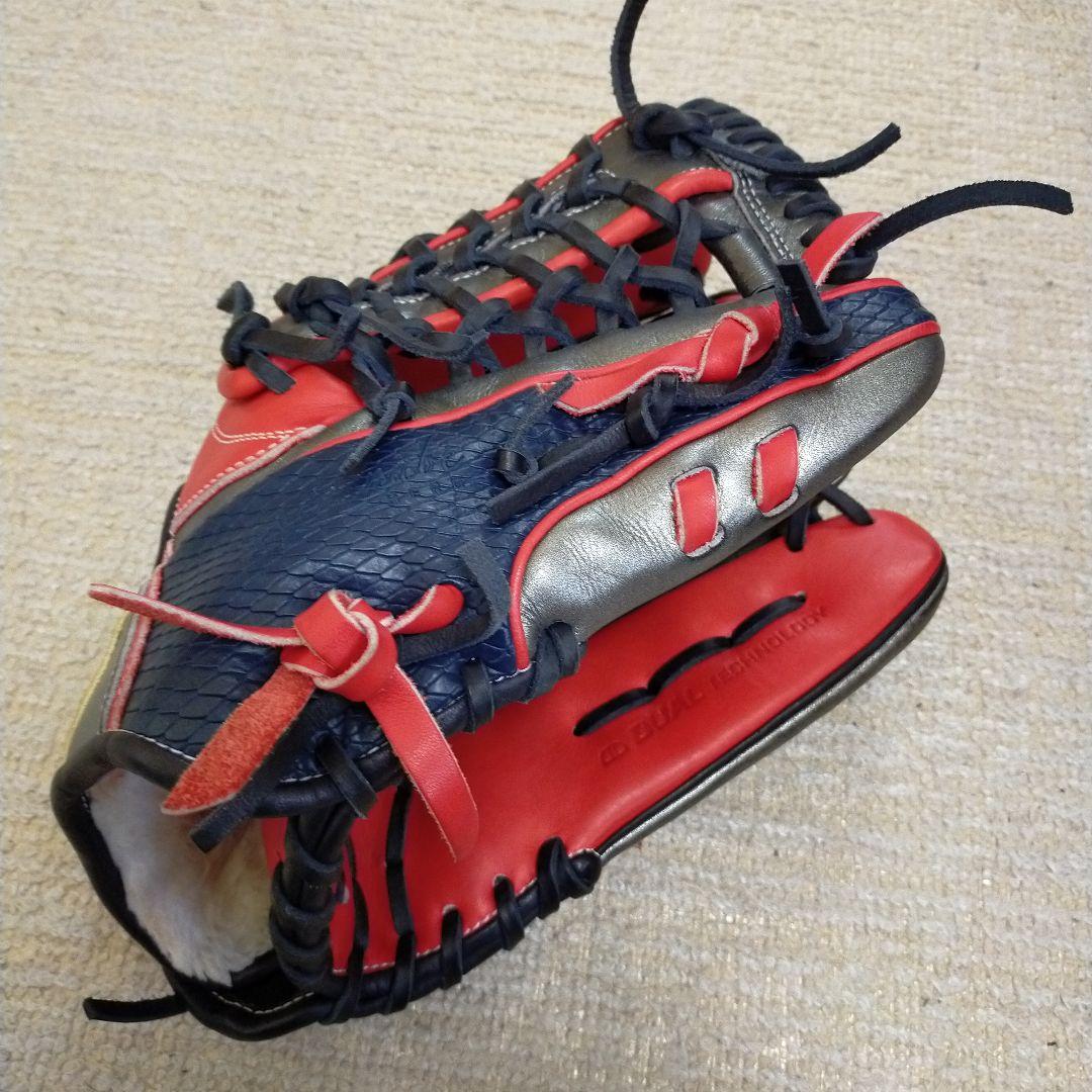 Wilson 野球グローブ　DU型　12インチ　赤×ネイビー　オールラウンド