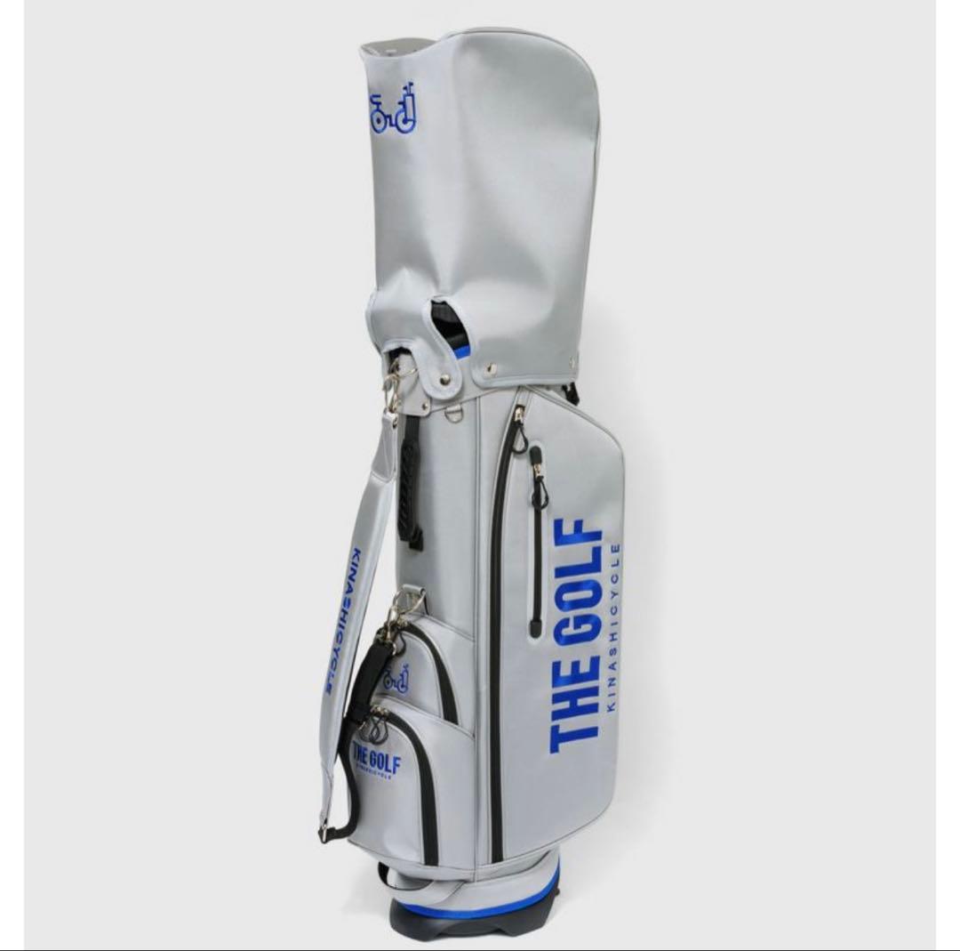 【新品未使用】キャディバッグ　THE GOLF グレー×ブルー