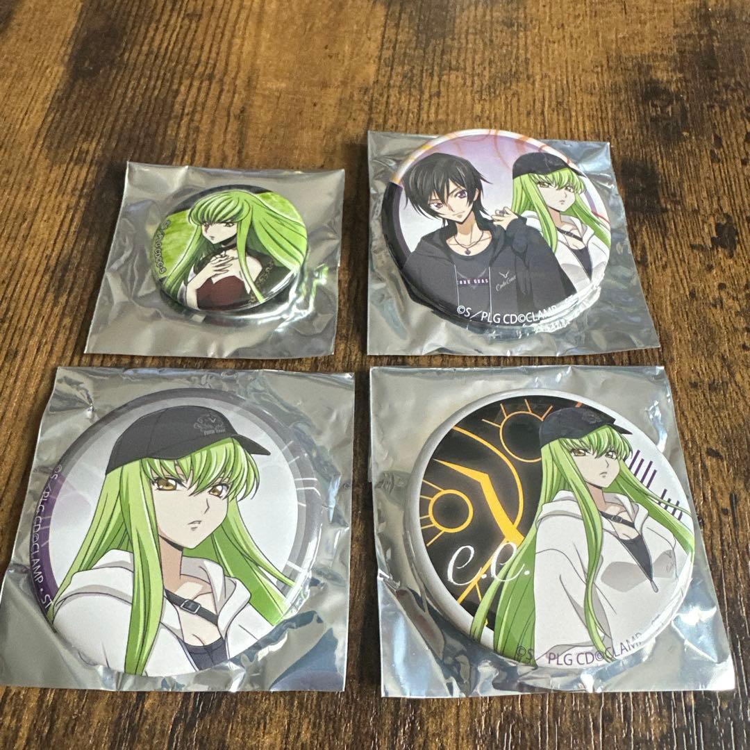 コードギアス C.C. 缶バッジ 4種セット