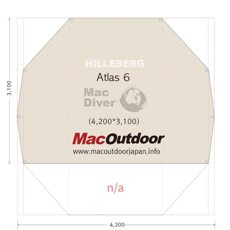 Hilleberg ヒルバーグ アトラス グランドシート　MAC OUTDOOR