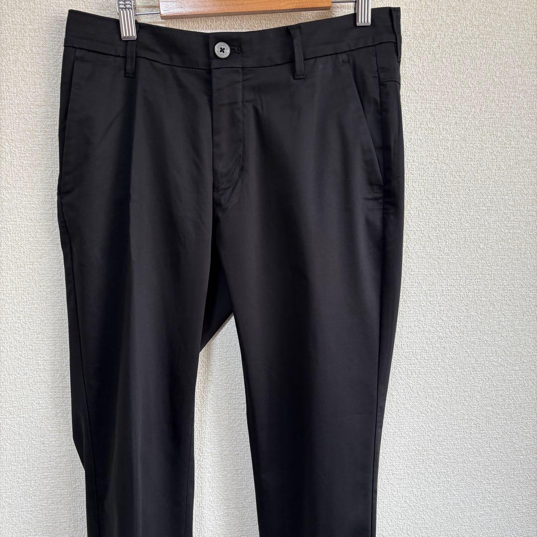 デサントゴルフ　大吟醸サテン ストレッチ ロングパンツ　ブラックM