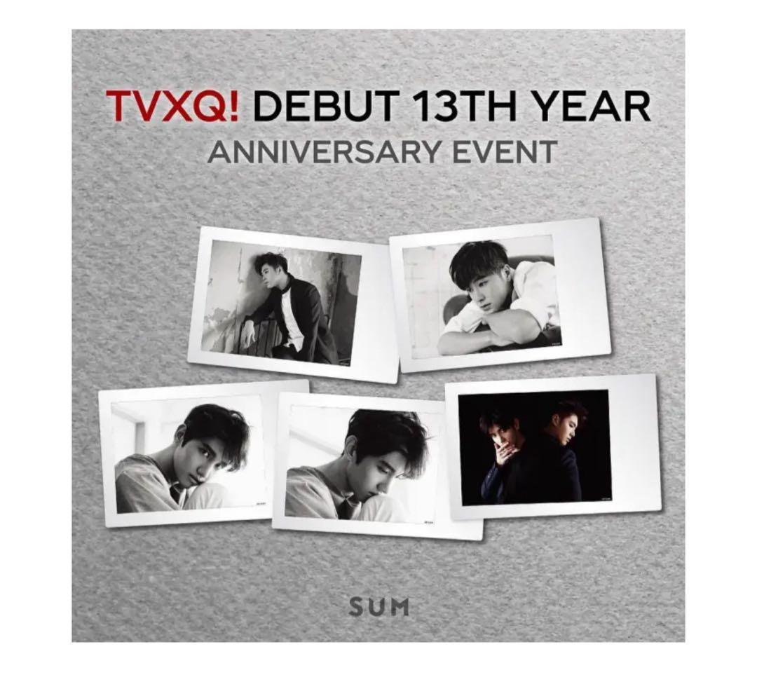 東方神起 13周年記念 チャンミン ポラロイド チェキ 写真 非売品 ②