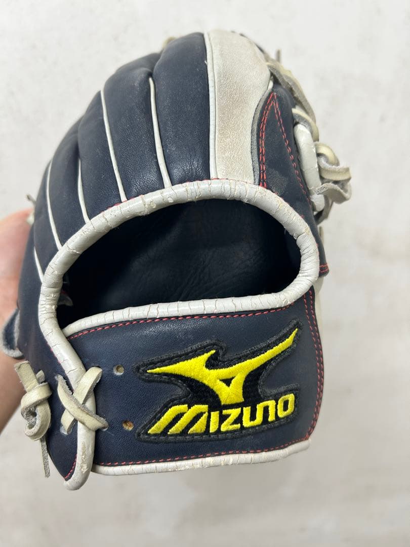 MIZUNO World Win 軟式 外野手用 グローブ ネイビー×ホワイト