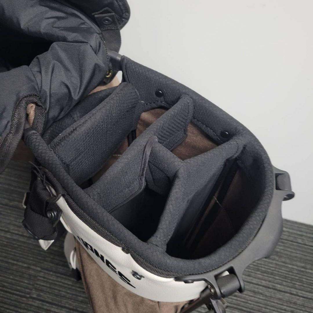 JONES キャディバッグ スタンド ほぼ未使用 軽量 ブラウン ホワイト