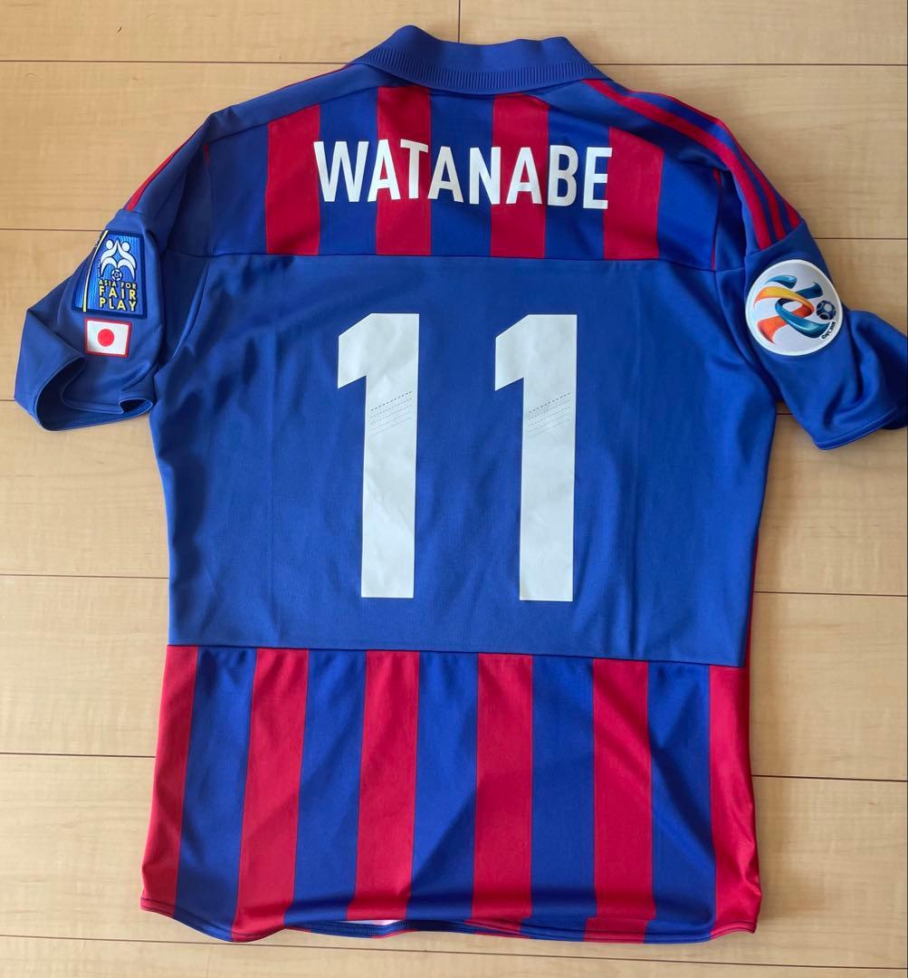 アディダスFC東京サッカーユニフォームホーム12 13渡邉千真選手AFC赤紺