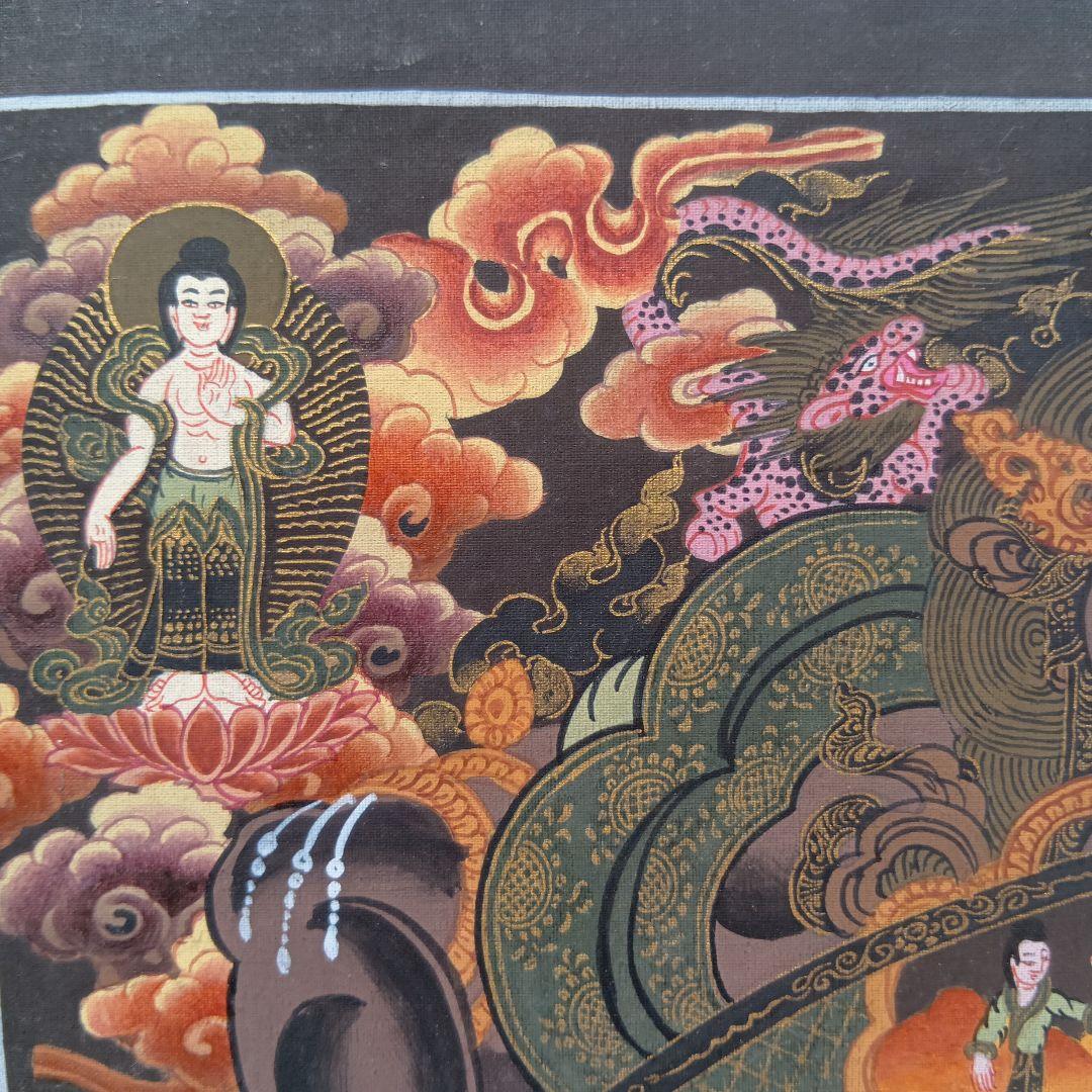 チベット密教 仏教 密教 新品 手描き　肉筆画 タンカ 曼荼羅 六道輪廻図