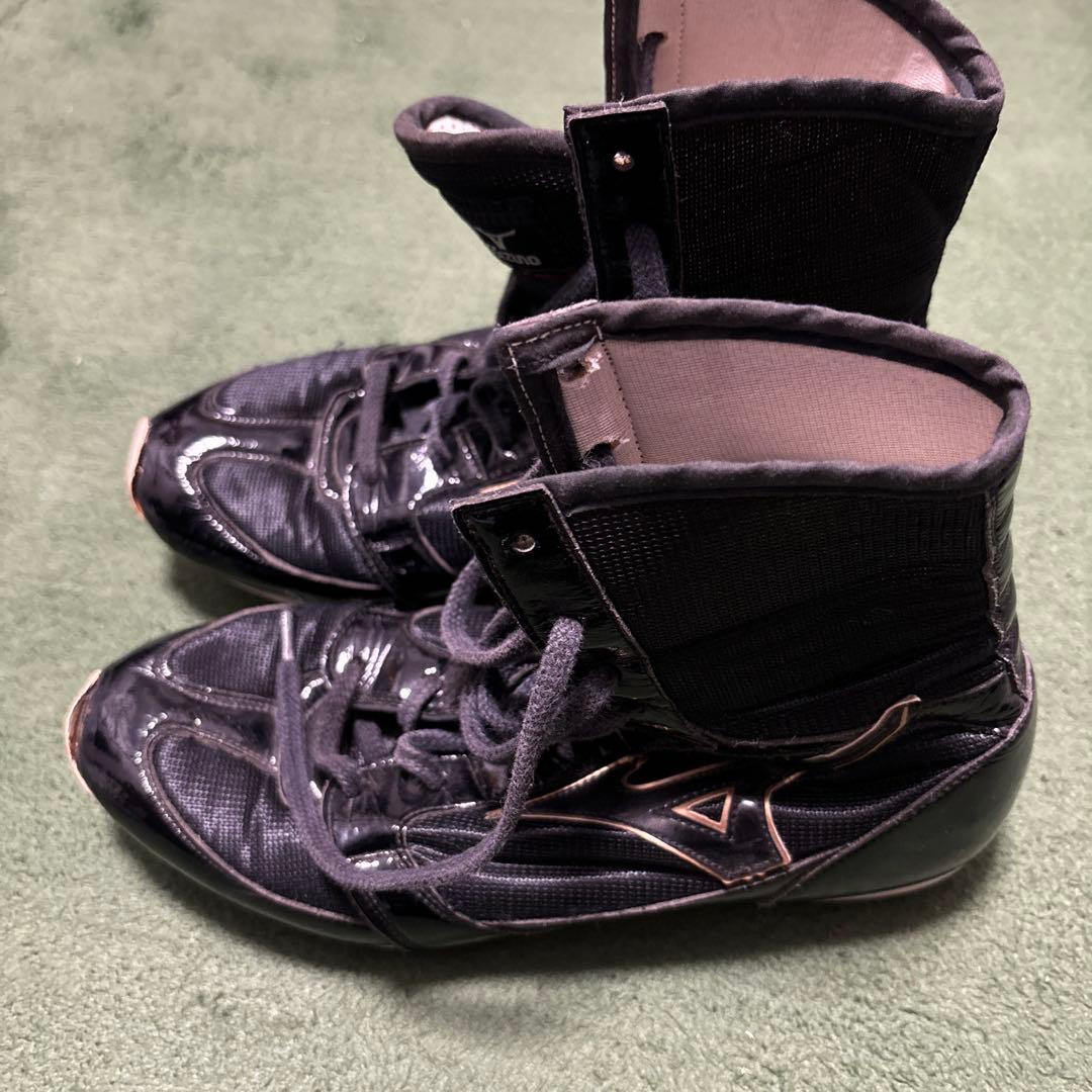 Mizuno ボクシングシューズ ブラック ハイカット